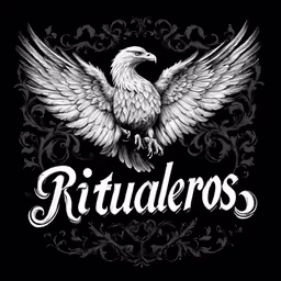 a white bird with the word rttuaderos painted on it