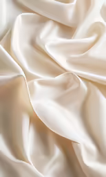 silk fabric that has been folded down to the side