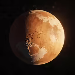 the brown substance on the surface is very dark