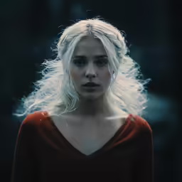 game of thrones character, white hair with flying white birds