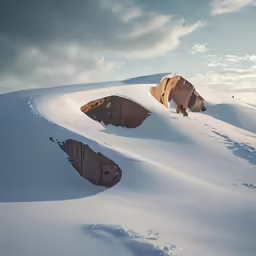 a couple of tents that are on the side of a mountain