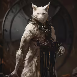 a cat statue is surrounded by wires and wires