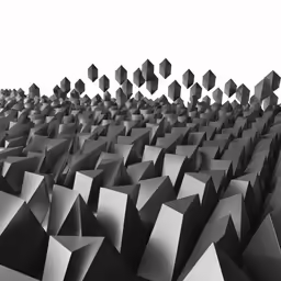 abstractly designed rendering of hexagonal shapes