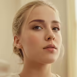 a woman with blonde hair in an old fashioned fashion