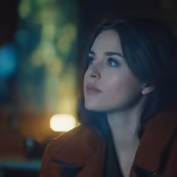 a close up of a person with a jacket