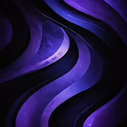 abstract purple shapes painted on a dark background