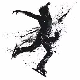 a man flying through the air on a skateboard