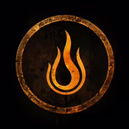 an image of fire on a black background