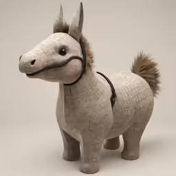 the horse has long hair on its head