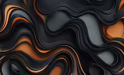 an artistic abstract background with black, orange and grey