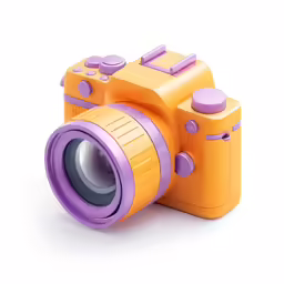 the camera is shaped like it has a small lens