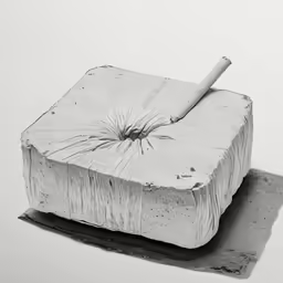 a piece of cake that has a rolling top on it