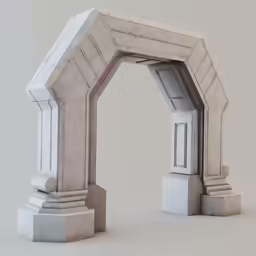 a concrete structure that is connected to another structure