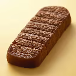there is a piece of food on a table