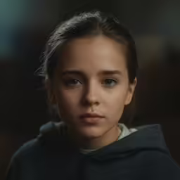 a close up view of a person wearing hoodie