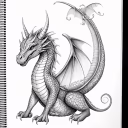 an adult book with a drawing of a dragon on it