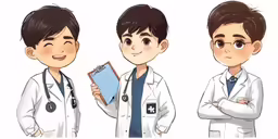an image of four doctors in white coats