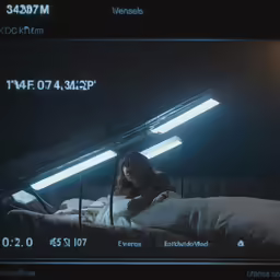 the light from the television show is changing colors