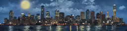 a very nice view of the city with some clouds