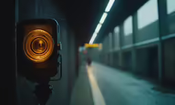 a light showing where the yellow light is