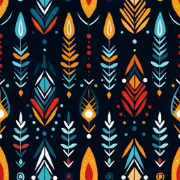 a colorful pattern on a black background