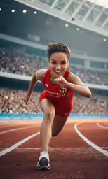 the professional athlete is getting ready to start a race