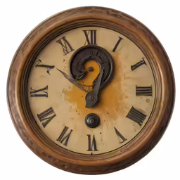 an old clock with roman numerals on the face