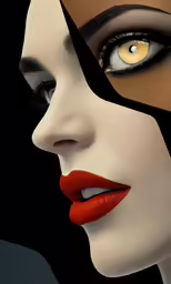 a woman with make up and makeup is shown