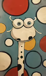 an odd looking object sitting on top of some red circles