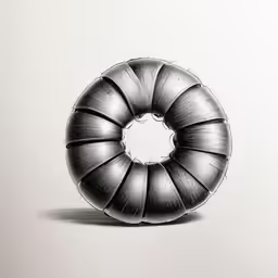 a rubber ring sits on the ground