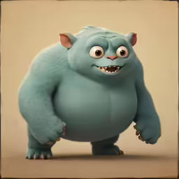 an evil looking creature stands with its arms and legs folded