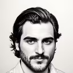 a man with a beard, dressed in a button up and tie