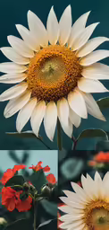 sunflowers are showing their natural beauty, with many orange ones