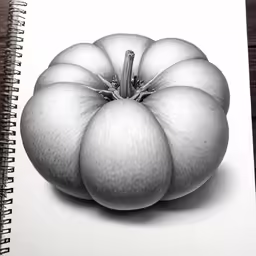 a drawing of some kind of apple