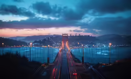 the sky glows brightly on a foggy night