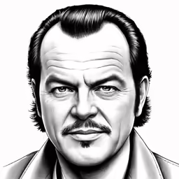 this is a sketch of john bond in black and white