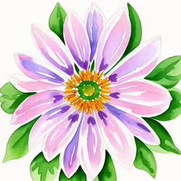 a large flower with many leaves on it,a close up of a pink flower with green leaves