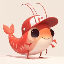 a cartoon animal with a hat on