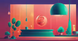a variety of plant arrangements with a few plants inside,a scene is shown in this animated scene
