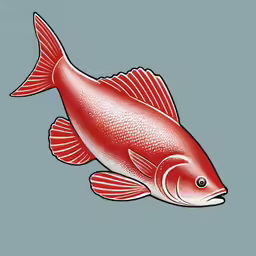 the fish is flying up in the air