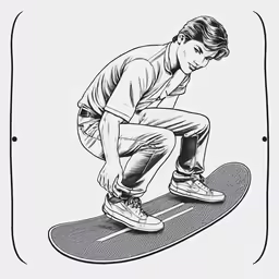 a man riding on top of a skateboard