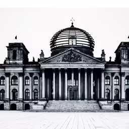 a black and white photograph of a building