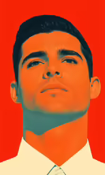 this is a self portrait of a man with his eyes closed