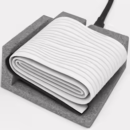 the top of a stack of white towels