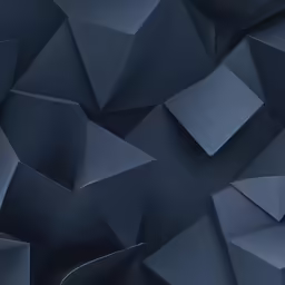 an abstract dark blue background with overlapping geometric shapes