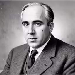 a man in a suit poses for a picture