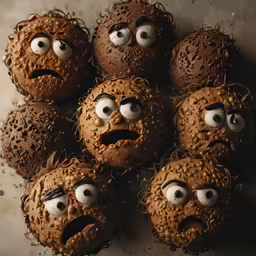 there are many cookies that look like faces