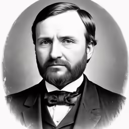 a man with a beard wearing a suit