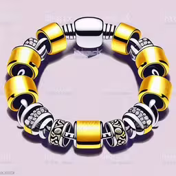 the gold and silver beaded bracelet is a good investment item for a jewelry store