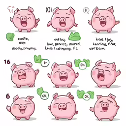 some pig expressions to describe what to say